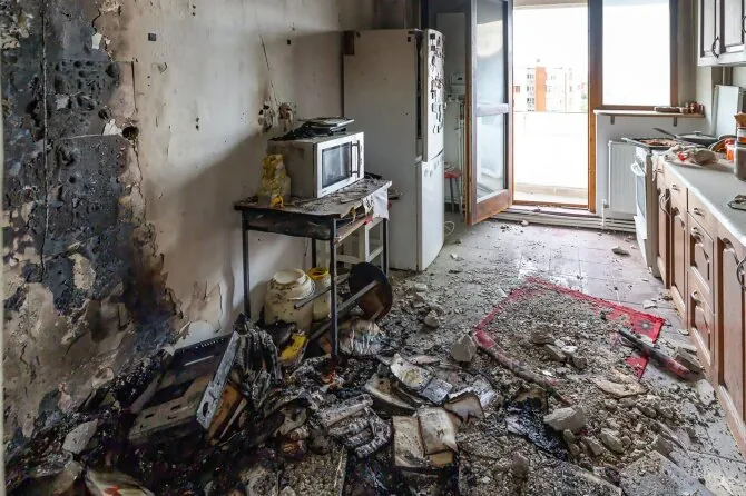 AFP/ „Scanpix“/Rusijos drono smūgio Rumunijai padariniai