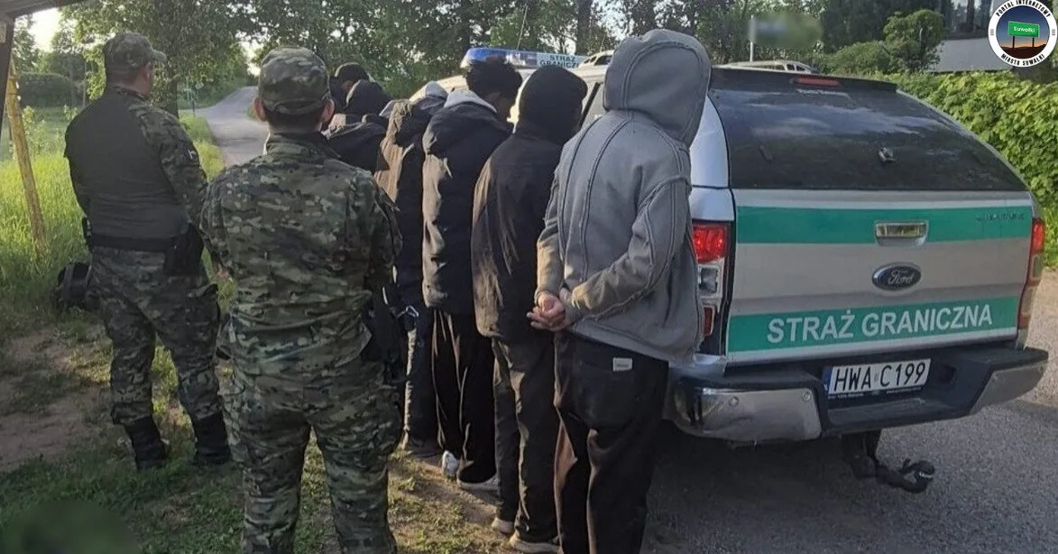 Polish border guards detained 14 illegal migrants at the border with Lithuania