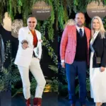 Dressed-up famous guests gathered to party on the luxurious Vilnius terrace: celebrated an occasion