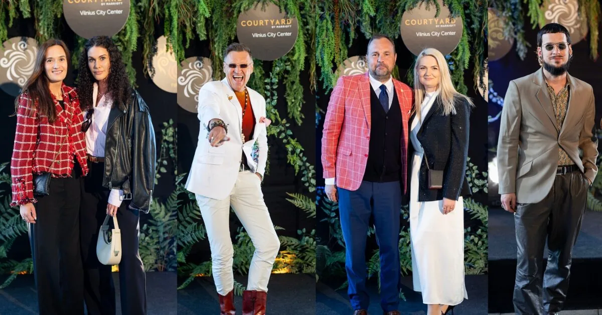 Dressed-up famous guests gathered to party on the luxurious Vilnius terrace: celebrated an occasion