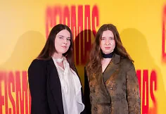 Guests of the premiere of the play „Geismas“