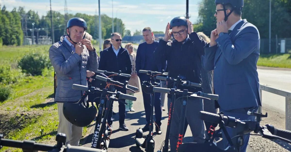 A new bicycle path has been laid in Kazlų Rūda