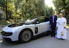 Pope Leo and Ferrari Luce
