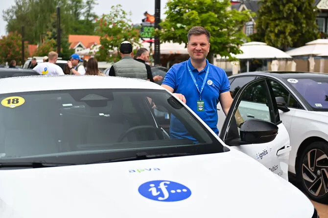 V.Pilkausko nuotr./„Ignitis ON!“ elektromobilių varžybos
