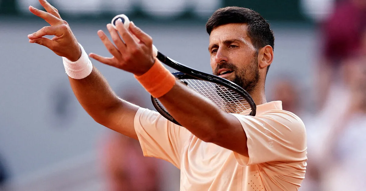 Djokovic, who made a fantastic shot, passed another French test