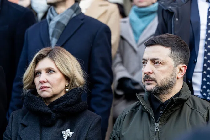 Paulius Peleckis / BNS photo/Olena Zelenska, Volodymyr Zelensky