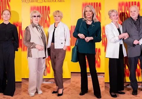Guests of the premiere of the play „Geismas“