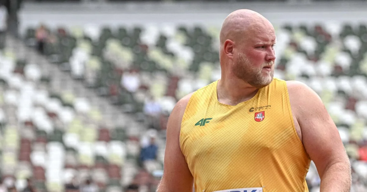 Andrius Gudžius recorded the best throw of the season in Lithuania