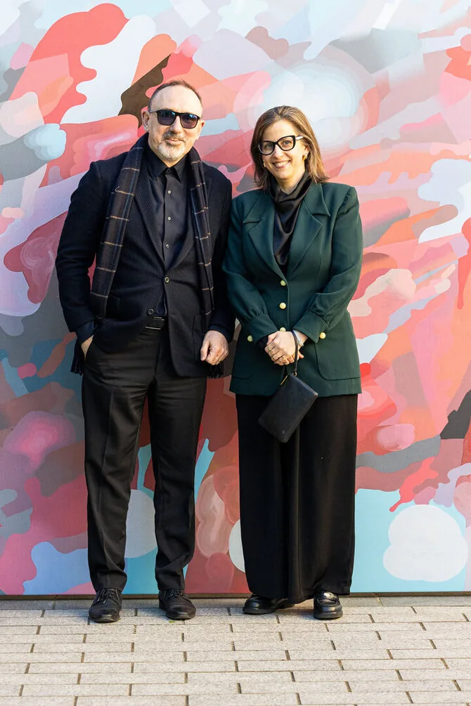 Pauliaus Peleckio / BNS photo / Opening of the 'Migrating Artists' exhibition