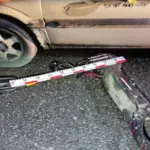 A minor scooter rider was hit by a BMW driven by a young man in Jonava