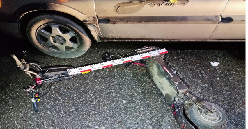 A minor scooter rider was hit by a BMW driven by a young man in Jonava