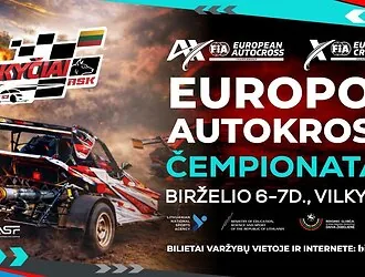 Lithuanians who have been testing the nerves of the European autocross grandmasters in Latvia promise a battle in Vilkyčiai as well