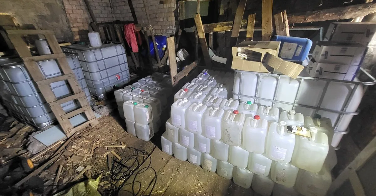 Homemade moonshine factory found in Birštonas municipality: hundreds of liters of mash discovered