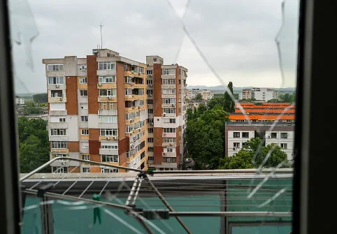 Russian drone hit apartment building in Romania