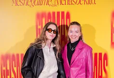 Guests of the premiere of the play „Geismas“