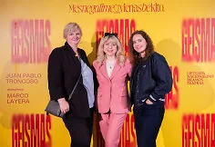 Guests of the premiere of the play „Geismas“