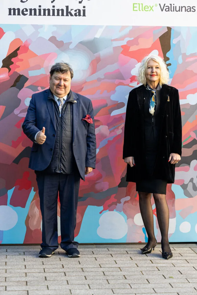 Pauliaus Peleckio / BNS photo / Opening of the 'Migrating Artists' exhibition