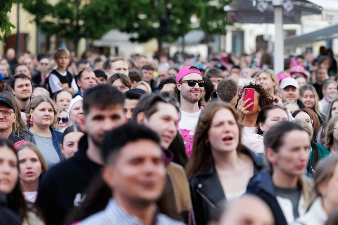Photo by Greta Skaraitienė / BNS / Opening of the Cold Beetroot Soup Festival in Vilnius