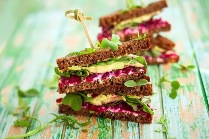 Shutterstock photo/Diet vegetarian sandwiches