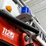 In Klaipėda, a portable toilet near an apartment building caught fire, suspected arson