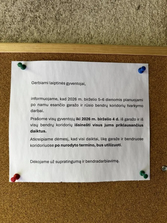 Pranešimo autorių nuotr./Skelbimas