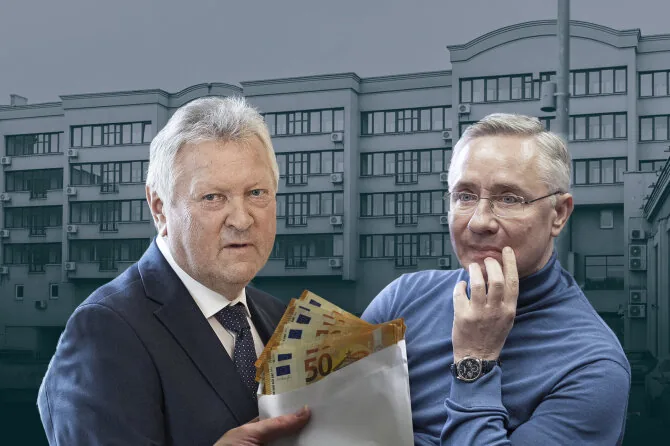 15min ir Gintarės Daknytės nuotr./Kazys Starkevičius ir Danielis Krinickis
