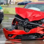 Traffic was restricted at one intersection in Kaunas due to an accident