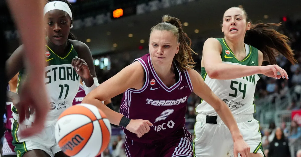 Juškaitė, who played excellently, helped the Toronto team achieve a crushing victory