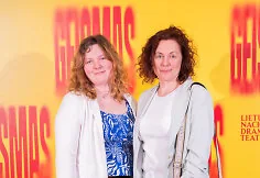 Guests of the premiere of the play „Geismas“