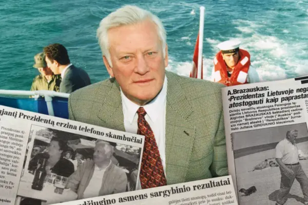 President Brazauskas's vacation: cross-country run, yacht with canned goods and annoying calls
