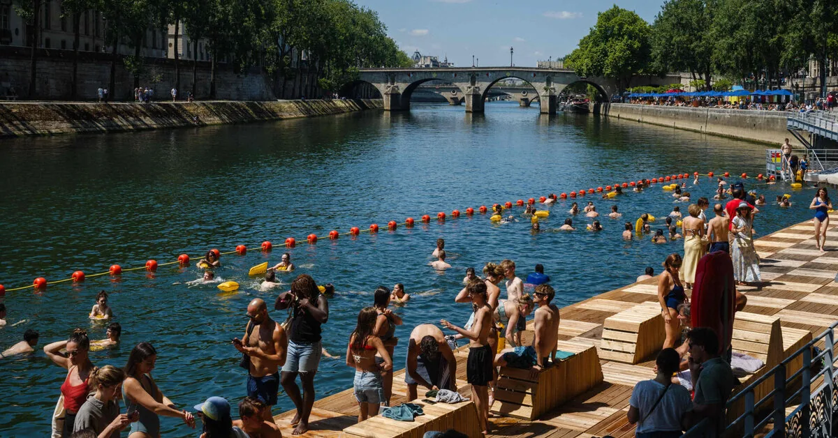 Parisians will be able to swim in the Seine river again this summer