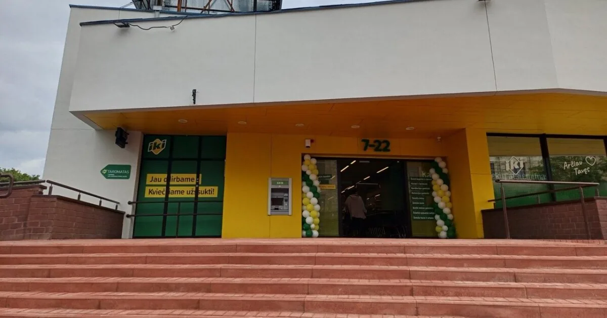 After the renovation, the "Iki" store opens its doors in Vilnius