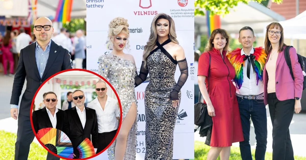 At the British Embassy in Vilnius – a colorful start to "Pride" week: a group of well-known guests arrived