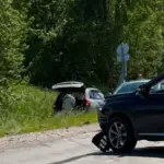 In Alytus district – an accident: one of the cars went off the road, medics were needed