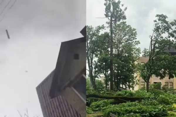 „Wow“: residents captured images – a tornado in Antanavas destroyed everything