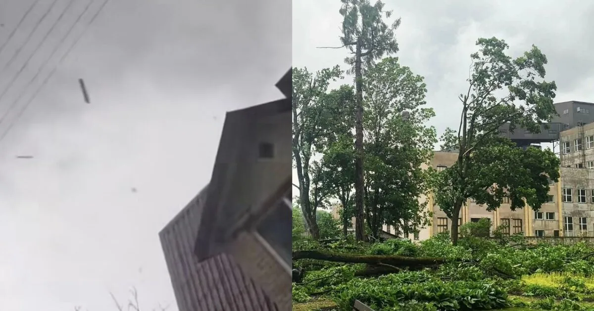 „Wow“: residents captured images – a tornado in Antanavas destroyed everything