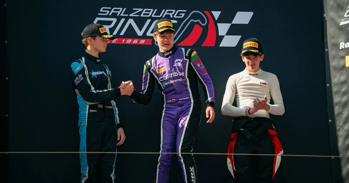 "Formulės 4" race in Austria – historic podiums for Markas Šilkūnas