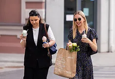 Vilnius residents enjoy a hot Wednesday afternoon