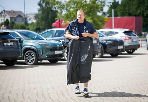 First small final match: Klaipėda „Neptūnas“ – Panevėžys „Lietkabelis“. Vaidas Pauliukėnas