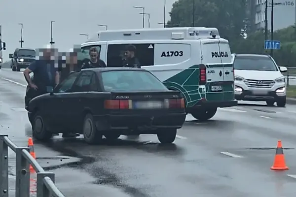 In Alytus, a car driven by an elderly man hit a pedestrian; she did not survive