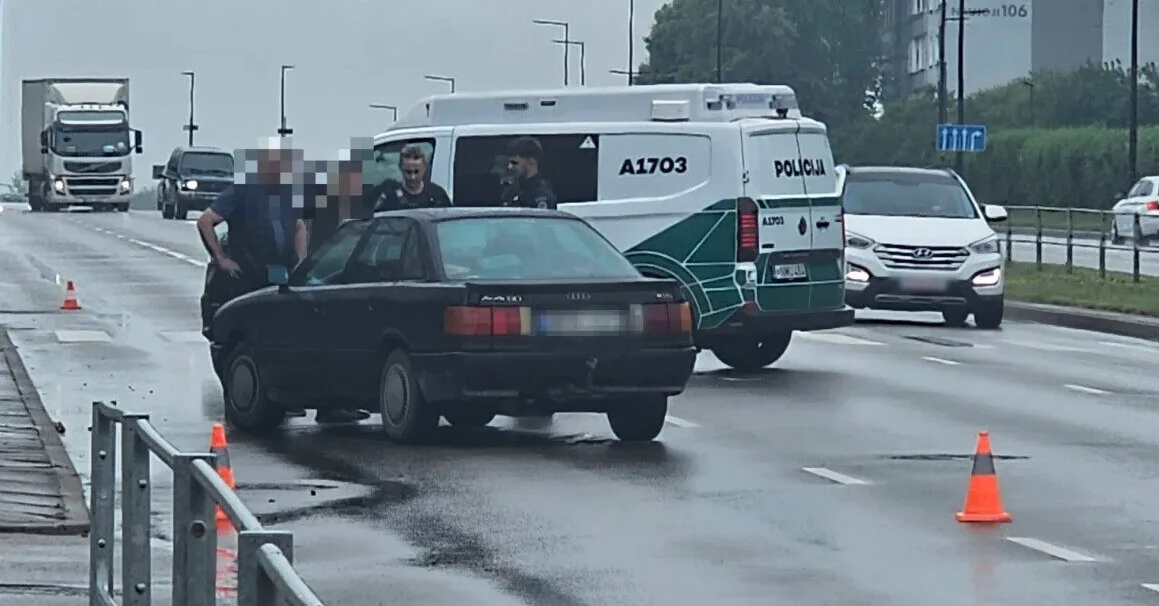 In Alytus, a car driven by an elderly man hit a pedestrian; she did not survive