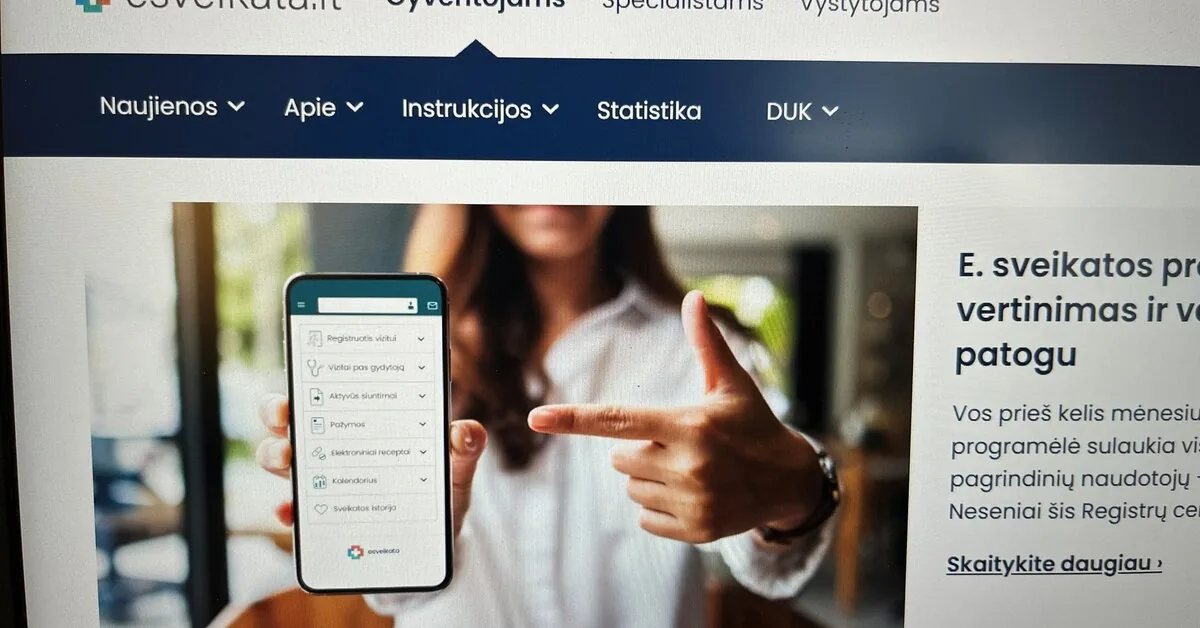 Not only „Registrų centras“ data is extracted – your health data can also be read by a cleaner