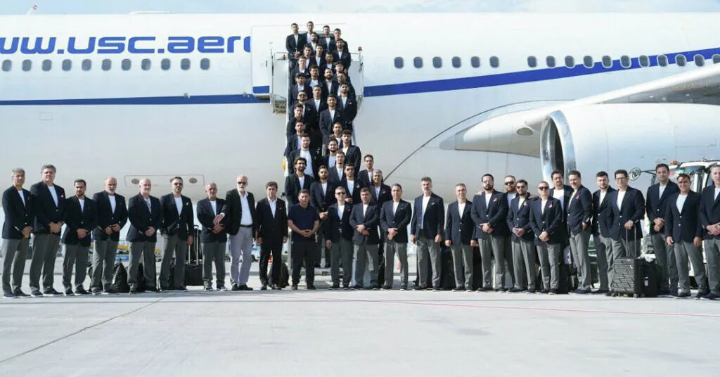 As the dispute over US visas continues, the Iranian football team departed for Mexico