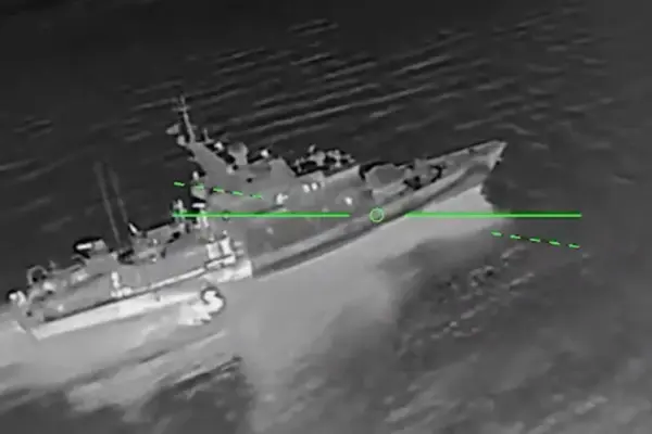 Drones attacked a Russian FSB warship in occupied Crimea