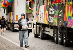 Preparation for the LGBT community march