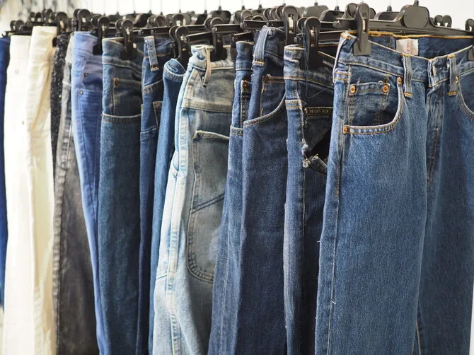 Personal album photo/Milda bought denim for workshops only at the beginning of her activity. Now she uses those given by workshop participants.