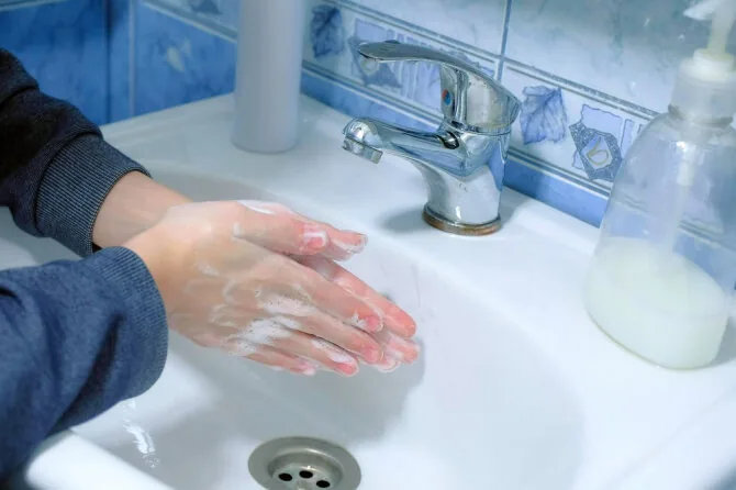 Shutterstock photo/ Hand hygiene