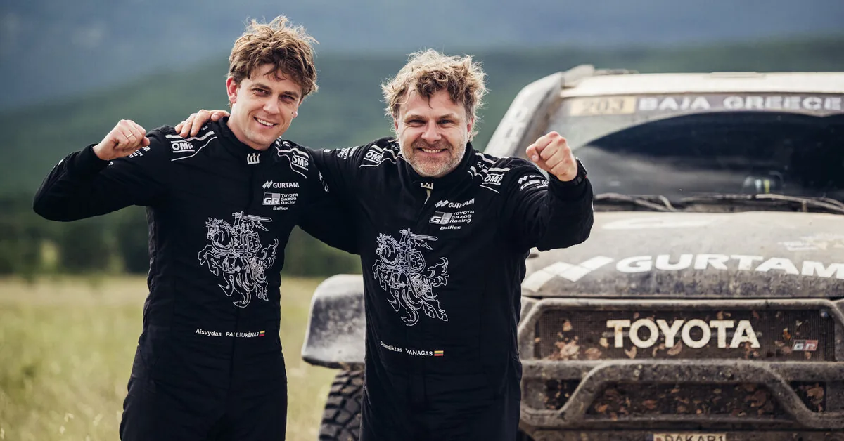 Vanagas and Paliukėnas – „Baja Greece“ day leaders