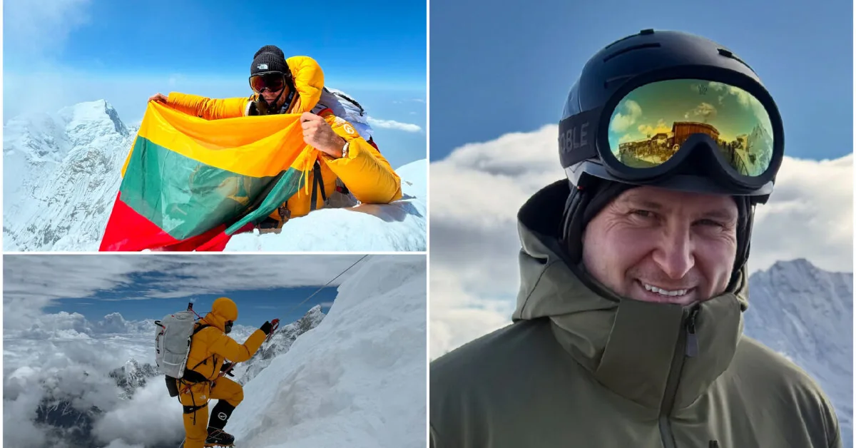 Lithuanian prepares for an astonishing challenge: plans to conquer 5 impressive peaks over the summer