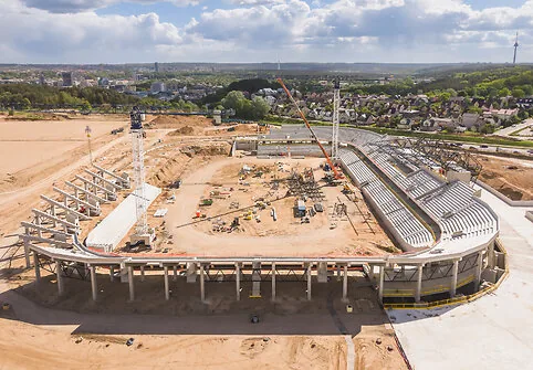 Progress of the National Stadium Construction
